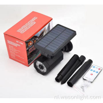 Dummy Camera 8 LED Waterdichte zonne -spot Licht Solar Landschap Licht Verstelbare Auto aan/uit Muur Beveiliging verlichting voor tuin